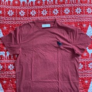 Abercrombie t-shirt xl burgundy heather